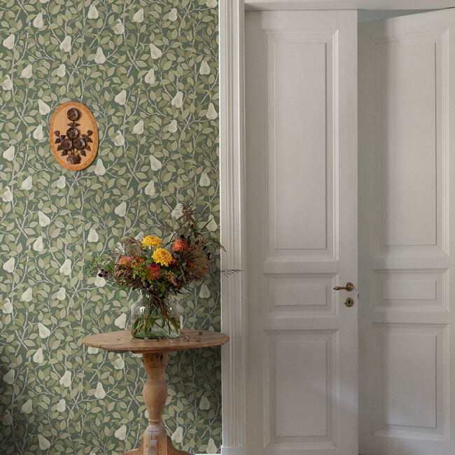 Dutch Wallcoverings Dutch Wallcoverings - FC Angas- Pirum Green - Vliesbehang - 10m x 53cm - 13105