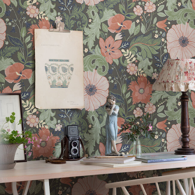 Dutch Wallcoverings Dutch Wallcoverings - FC Angas- Victoria Grey - Vliesbehang - 10m x 53cm - 13107