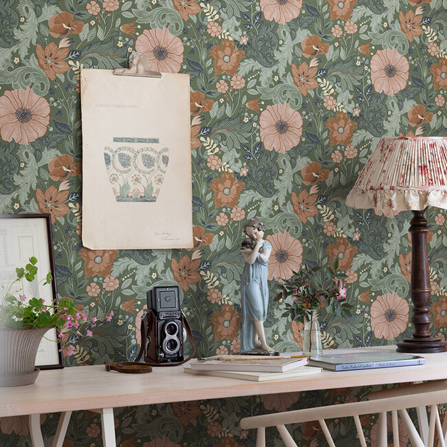 Dutch Wallcoverings Dutch Wallcoverings - FC Angas- Victor Green - Vliesbehang - 10m x 53cm - 13113