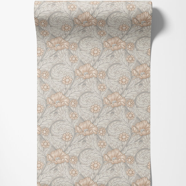 Dutch Wallcoverings Dutch Wallcoverings - FC Angas- Esther White - Vliesbehang - 10m x 53cm - 13114