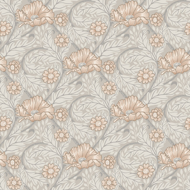 Dutch Wallcoverings Dutch Wallcoverings - FC Angas- Esther White - Vliesbehang - 10m x 53cm - 13114