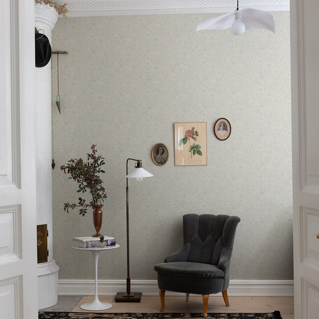 Dutch Wallcoverings Dutch Wallcoverings - FC Angas- Wilma White - Vliesbehang - 10m x 53cm - 13125