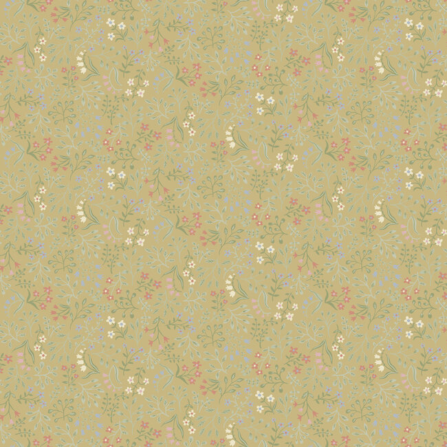 Dutch Wallcoverings Dutch Wallcoverings - FC Angas- Marie Yellow - Vliesbehang - 10m x 53cm - 13132
