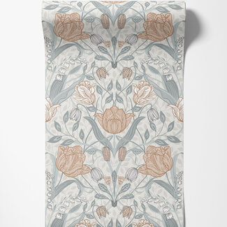 Dutch Wallcoverings Dutch Wallcoverings - FC Apelviken- Filippa White/gr/pink - 33005