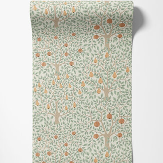 Dutch Wallcoverings Dutch Wallcoverings - FC Apelviken- Pomona White/green - 33011