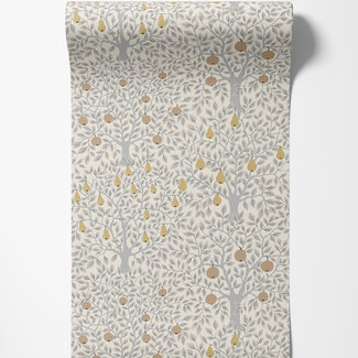 Dutch Wallcoverings Dutch Wallcoverings - FC Apelviken- Pomona Wht/grey/gold - 33012