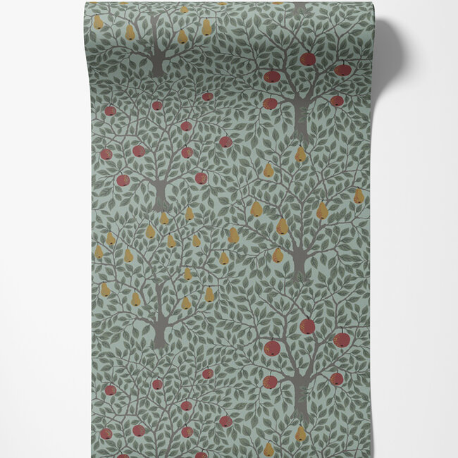 Dutch Wallcoverings Dutch Wallcoverings - FC Apelviken- Pomona Green - Vliesbehang - 10m x 53cm - 33014