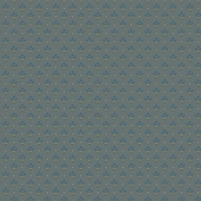 Dutch Wallcoverings Dutch Wallcoverings - FC Apelviken- Lilja Blue - Vliesbehang - 10m x 53cm - 33029