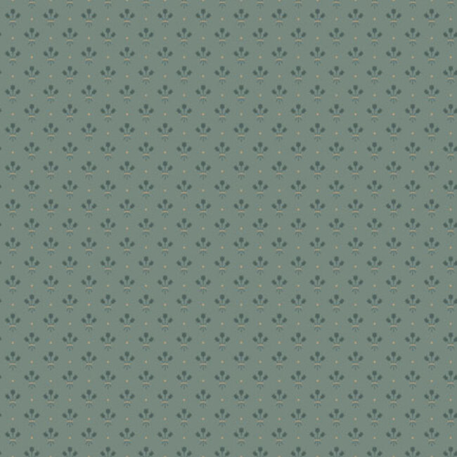 Dutch Wallcoverings Dutch Wallcoverings - FC Apelviken- Lilja Green - Vliesbehang - 10m x 53cm - 33030