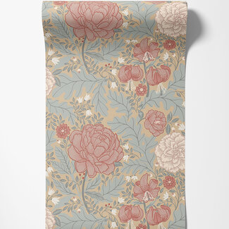 Dutch Wallcoverings Dutch Wallcoverings - FC Ekbacka- Camille Pink/Grey - 14001