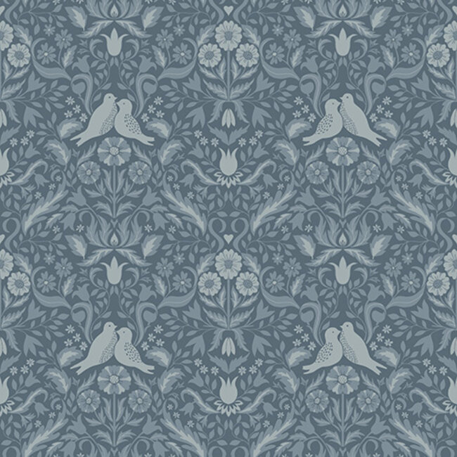 Dutch Wallcoverings Dutch Wallcoverings - FC Ekbacka- Niki Grey - Vliesbehang - 10m x 53cm - 14028