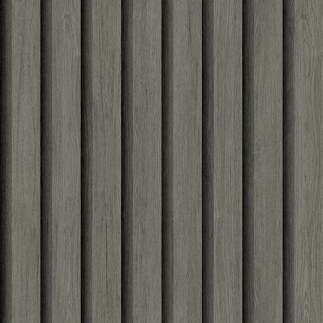 Dutch Wallcoverings Dutch Wallcoverings - FC Elements- Ribbvägg Black - Vliesbehang - 10m x 53cm - 11902