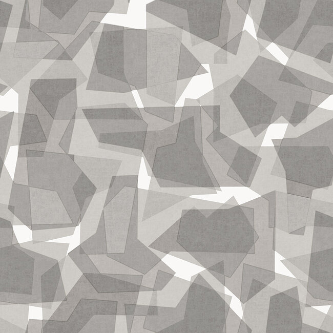 Dutch Wallcoverings Dutch Wallcoverings - FC Elements- Camo Grey - Vliesbehang - 10m x 53cm - 11914