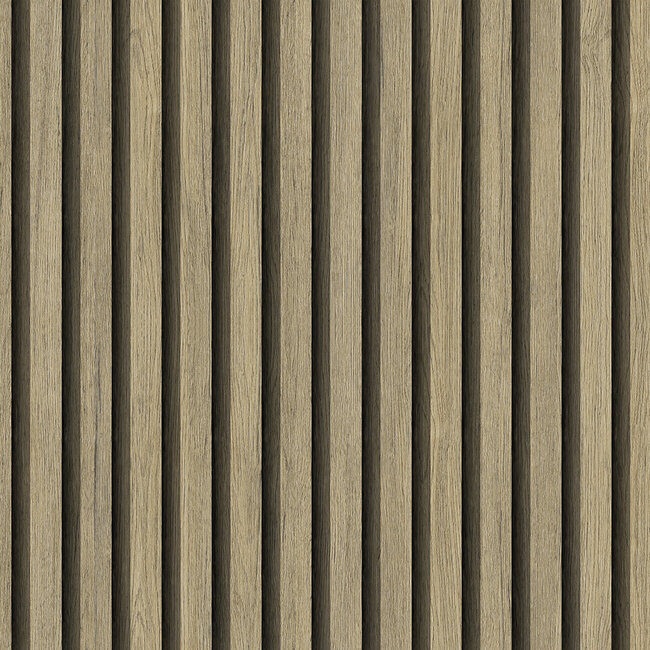 Dutch Wallcoverings Dutch Wallcoverings - FC Elements- Ribbvägg Nature - Vliesbehang - 10m x 53cm - 11928