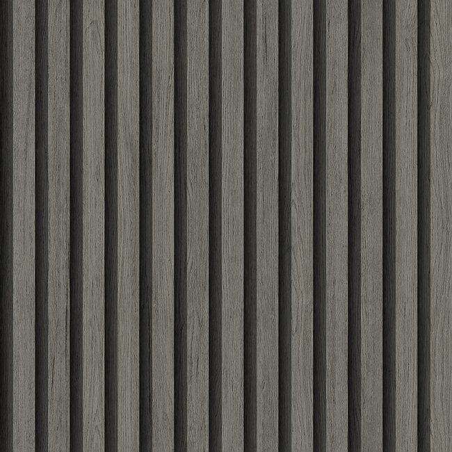 Dutch Wallcoverings Dutch Wallcoverings - FC Elements- Ribbvägg Black - Vliesbehang - 10m x 53cm - 11929