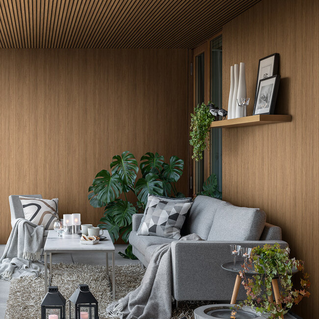 Dutch Wallcoverings Dutch Wallcoverings - FC Elements- Trä Grey brown - Vliesbehang - 10m x 53cm - 11932