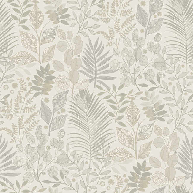 Dutch Wallcoverings Dutch Wallcoverings - Ester - Angslycka Beige - Vliesbehang - 10m x 53cm - 20101