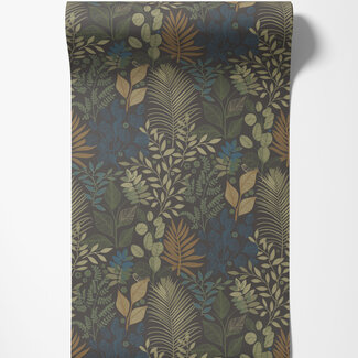 Dutch Wallcoverings Dutch Wallcoverings - Ester - Angslycka Black/blue - 20105