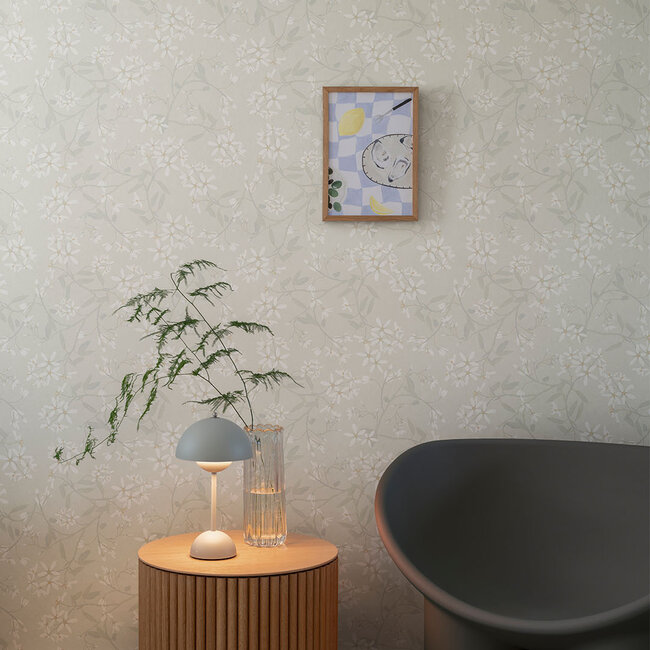 Dutch Wallcoverings Dutch Wallcoverings - Ester - Paradis Grey - Vliesbehang - 10m x 53cm - 20110