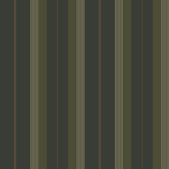 Dutch Wallcoverings Dutch Wallcoverings - Ester - Herrgard Black/green - Vliesbehang - 10m x 53cm - 20122