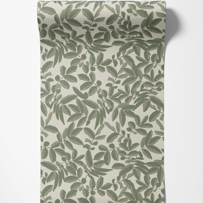 Dutch Wallcoverings Dutch Wallcoverings - Ester - Lovskog Green - Vliesbehang - 10m x 53cm - 20124