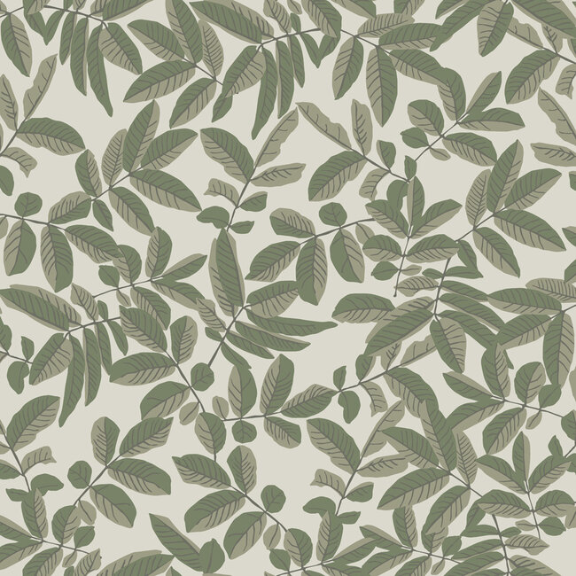 Dutch Wallcoverings Dutch Wallcoverings - Ester - Lovskog Green - Vliesbehang - 10m x 53cm - 20124
