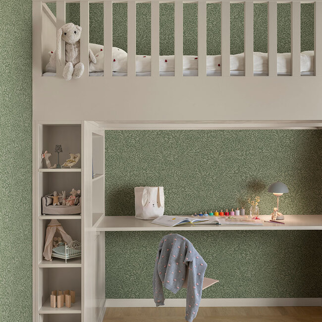 Dutch Wallcoverings Dutch Wallcoverings - Ester - Kristina Green - Vliesbehang - 10m x 53cm - 20129