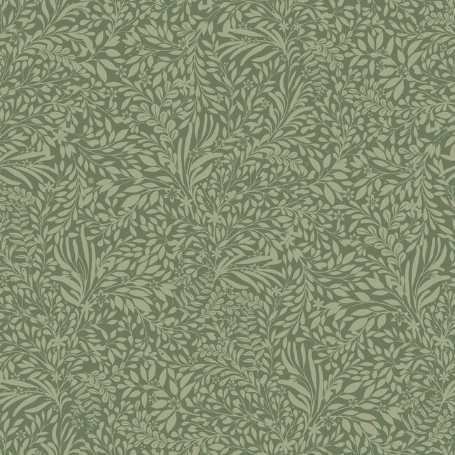 Dutch Wallcoverings Dutch Wallcoverings - Ester - Kristina Green - Vliesbehang - 10m x 53cm - 20129