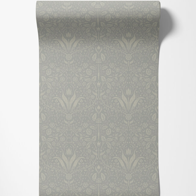 Dutch Wallcoverings Dutch Wallcoverings - FC Fagelsang- Mary Grey - Vliesbehang - 10m x 53cm - 34008