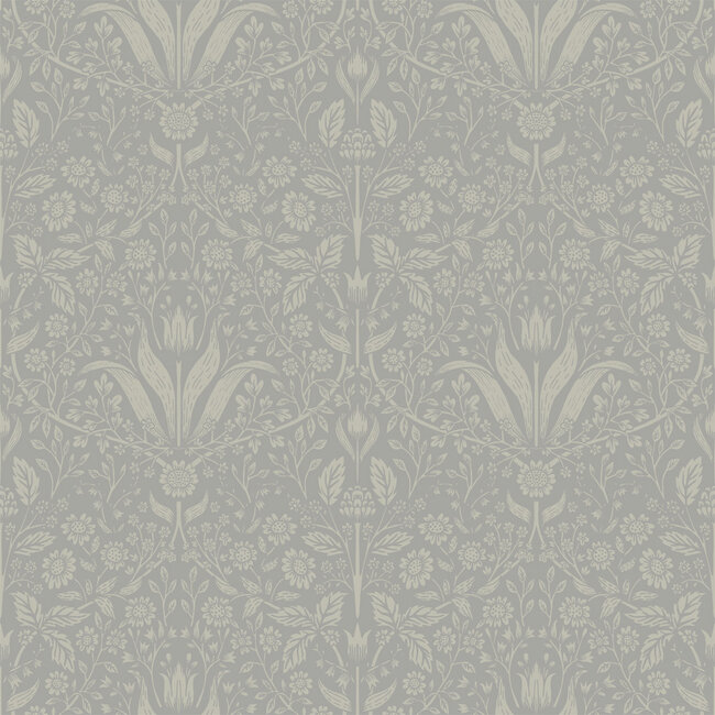 Dutch Wallcoverings Dutch Wallcoverings - FC Fagelsang- Mary Grey - Vliesbehang - 10m x 53cm - 34008