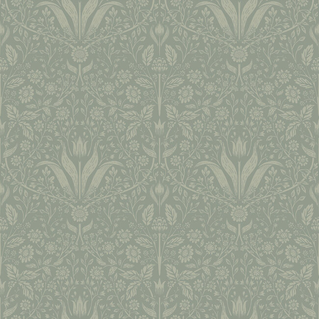 Dutch Wallcoverings Dutch Wallcoverings - FC Fagelsang- Mary Green - Vliesbehang - 10m x 53cm - 34009