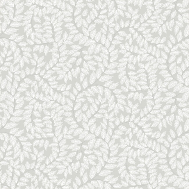 Dutch Wallcoverings Dutch Wallcoverings - FC Fagelsang- Lindlöv Light grey - Vliesbehang - 10m x 53cm - 34016