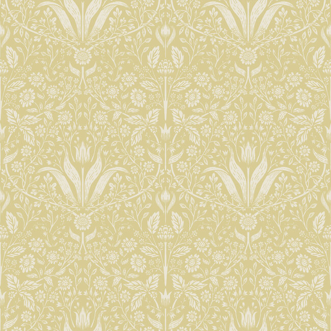 Dutch Wallcoverings Dutch Wallcoverings - FC Fagelsang- Mary Yellow - Vliesbehang - 10m x 53cm - 34038