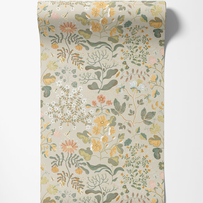 Dutch Wallcoverings Dutch Wallcoverings - FC Fägring- Groh lichtgroen - Vliesbehang - 10m x 53cm - 22003