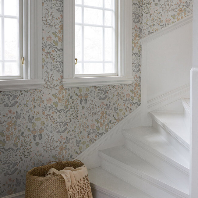 Dutch Wallcoverings Dutch Wallcoverings - FC Fägring- Groh grijs/groen - Vliesbehang - 10m x 53cm - 22004