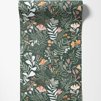 Dutch Wallcoverings Dutch Wallcoverings - FC Fägring- Brittsommar roze/groen - 22009