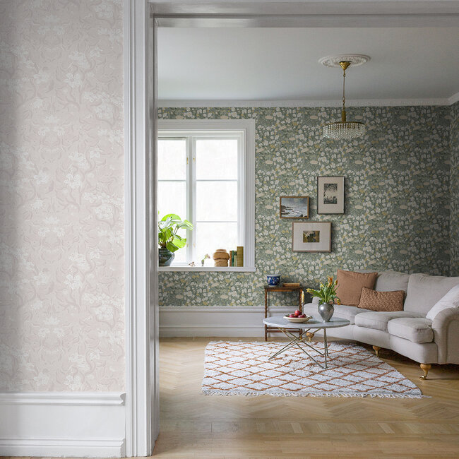 Dutch Wallcoverings Dutch Wallcoverings - FC Fägring- Hava wit/grijs - Vliesbehang - 10m x 53cm - 22014