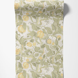 Dutch Wallcoverings Dutch Wallcoverings - FC Fägring- Kart groen/grijs - 22025