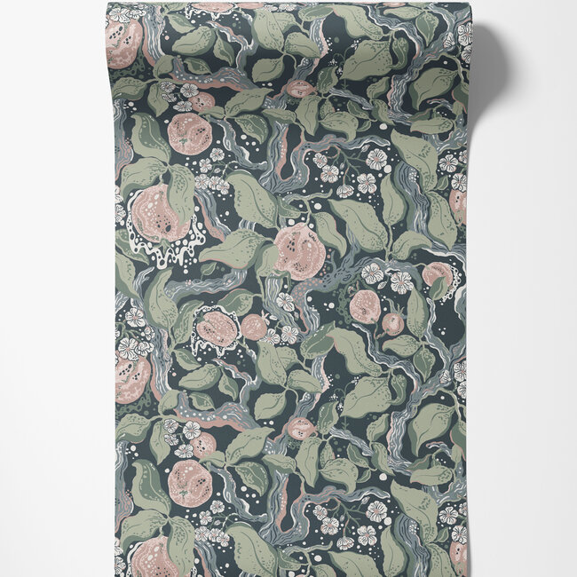 Dutch Wallcoverings Dutch Wallcoverings - FC Fägring- Kart roze - Vliesbehang - 10m x 53cm - 22028