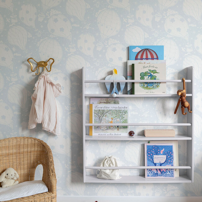 Dutch Wallcoverings Dutch Wallcoverings - FC Resan- Ballongerna Light blue - Vliesbehang - 10m x 53cm - 29005