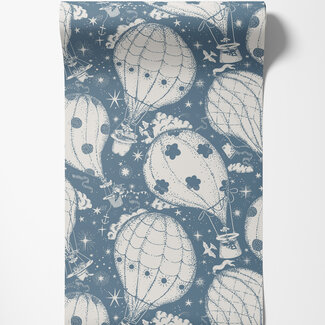 Dutch Wallcoverings Dutch Wallcoverings - FC Resan- Ballongerna Dark blue - 29006