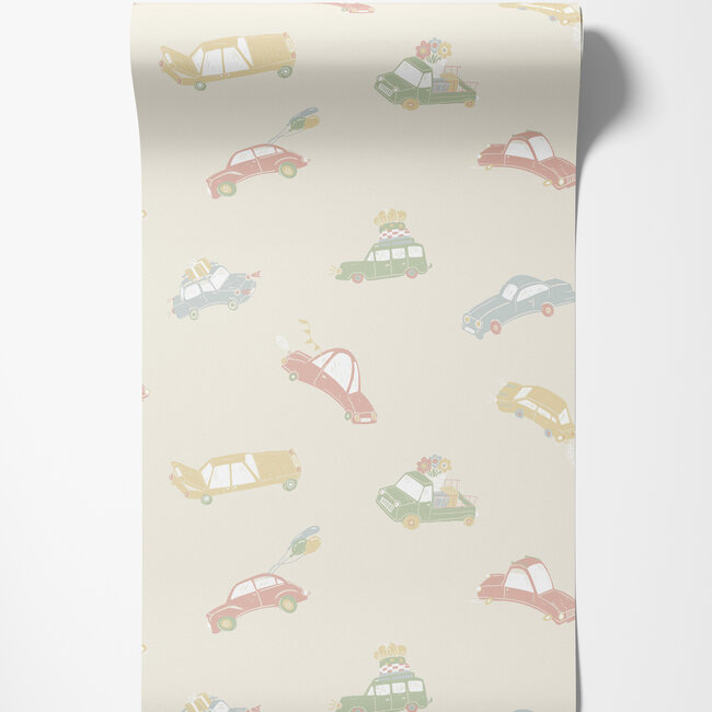 Dutch Wallcoverings Dutch Wallcoverings - FC Resan- Bilarna Pink - Vliesbehang - 10m x 53cm - 29011