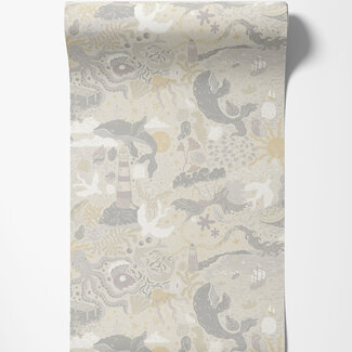 Dutch Wallcoverings Dutch Wallcoverings - FC Resan- Havet Beige grey - 29016