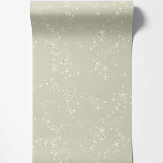 Dutch Wallcoverings Dutch Wallcoverings - FC Resan- Stjärnhimlen Light green - 29021