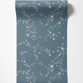 Dutch Wallcoverings Dutch Wallcoverings - FC Resan- Stjärnhimlen Dark blue - 29024
