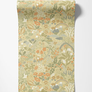 Dutch Wallcoverings Dutch Wallcoverings - FC Resan- Tåget Yellow - 29030