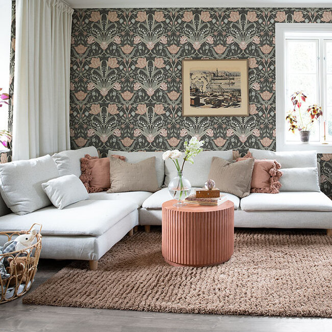 Dutch Wallcoverings Dutch Wallcoverings - FC Gronhaga- Filippa Brown - Vliesbehang - 10m x 53cm - 44107