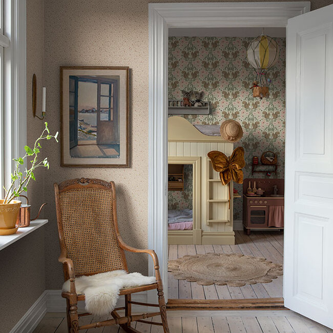 Dutch Wallcoverings Dutch Wallcoverings - FC Gronhaga- Clover Pink - Vliesbehang - 10m x 53cm - 44108