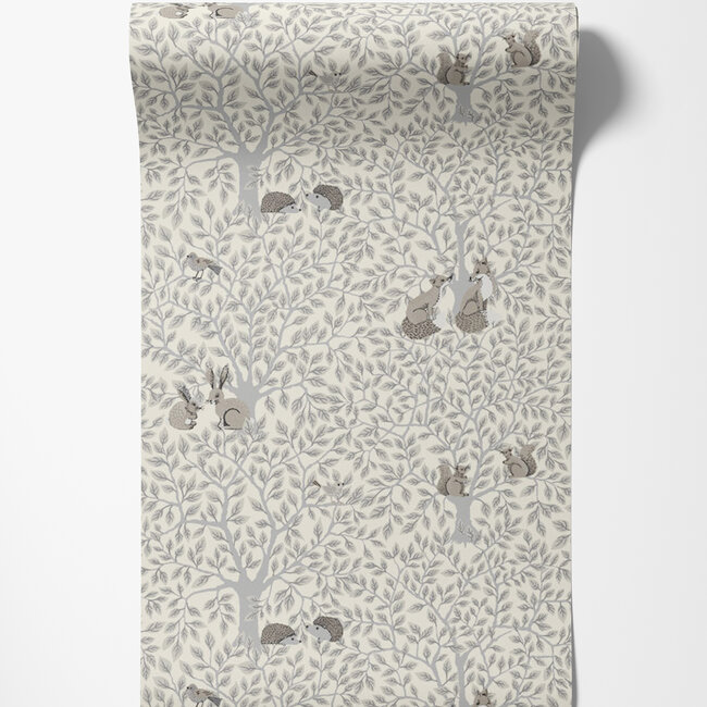 Dutch Wallcoverings Dutch Wallcoverings - FC Gronhaga- Per Grey - Vliesbehang - 10m x 53cm - 44112