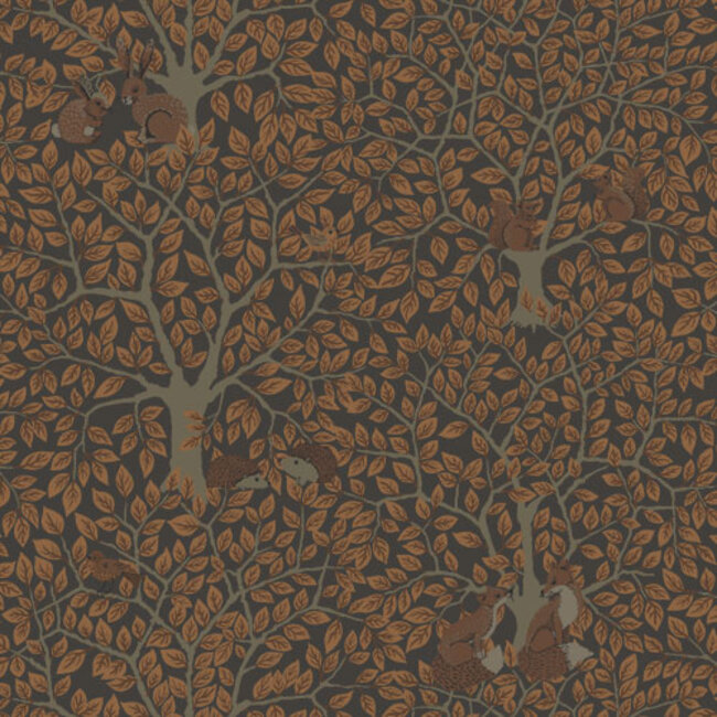 Dutch Wallcoverings Dutch Wallcoverings - FC Gronhaga- Per Chocolate - Vliesbehang - 10m x 53cm - 44114